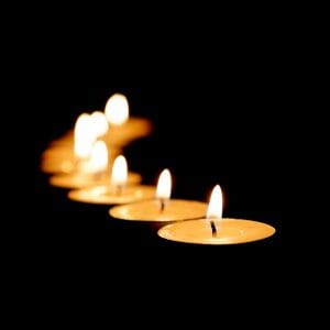 Burning candles