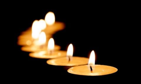 Burning candles