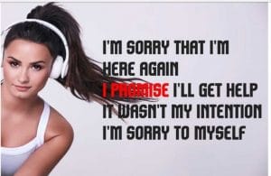 Controlling Your Emotions: Demi Locat’s Sober